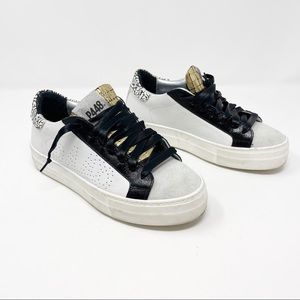 P448 Sneakers Glitter White Sneakers Size 37